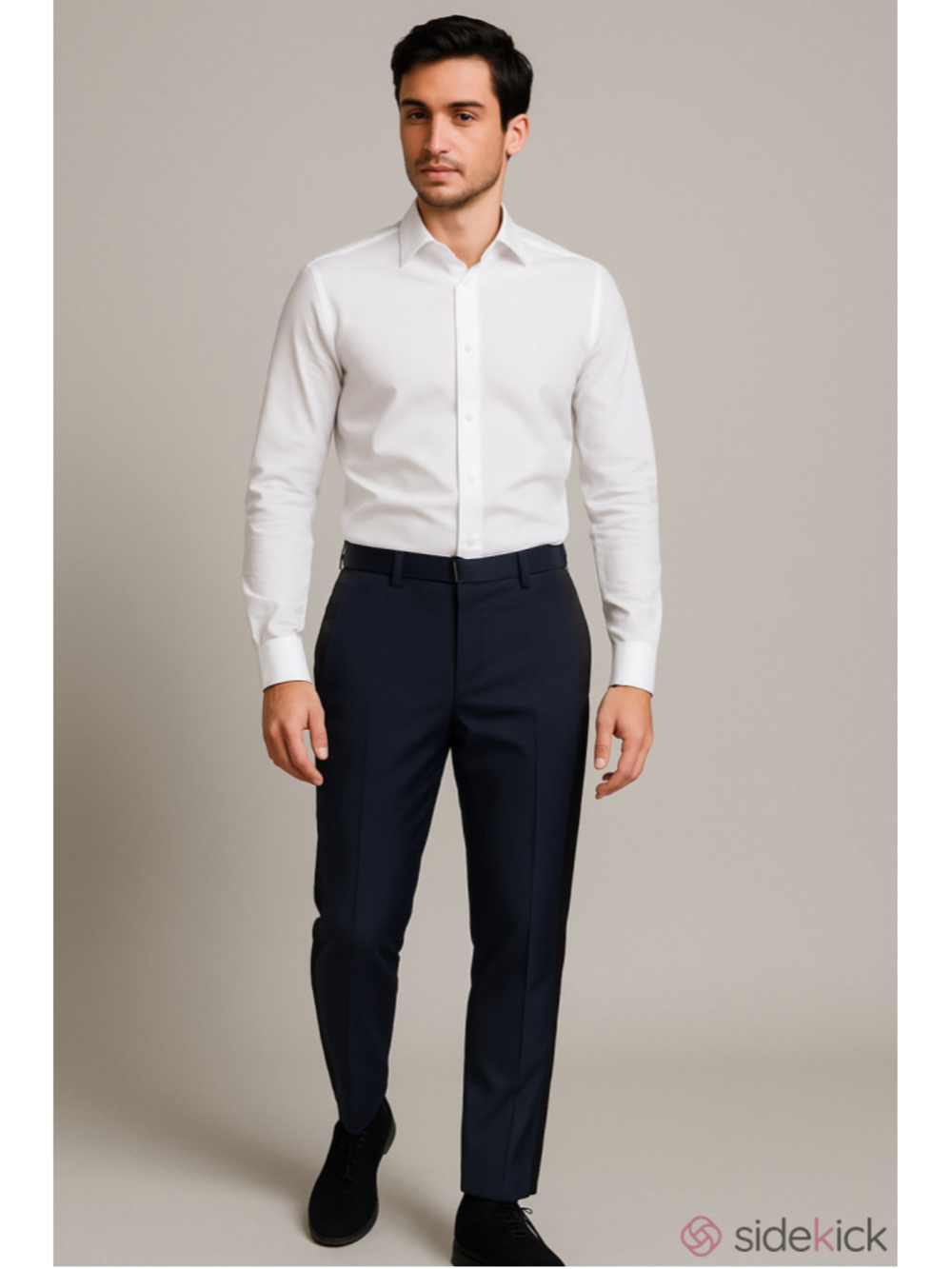 NWT Men's ASOS Dress Pants Navy Black Stripe
